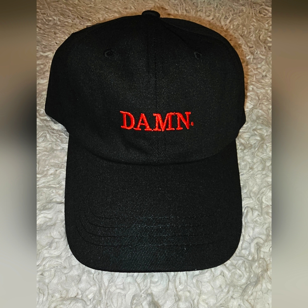 New "DAMN" hat based on Kendrick Lamar pulitzer winning album / black